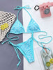  Print Halter Neck Tie Side Bikini Set Bazaarbey