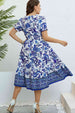 Floral Flounce Sleeve  Dress -BazaarBey - www.shopbazaarbey.com