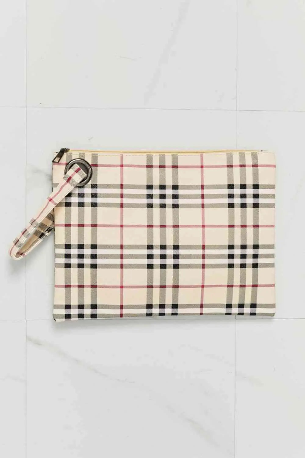 Carry Your Love Plaid Wristlet Bazaarbey