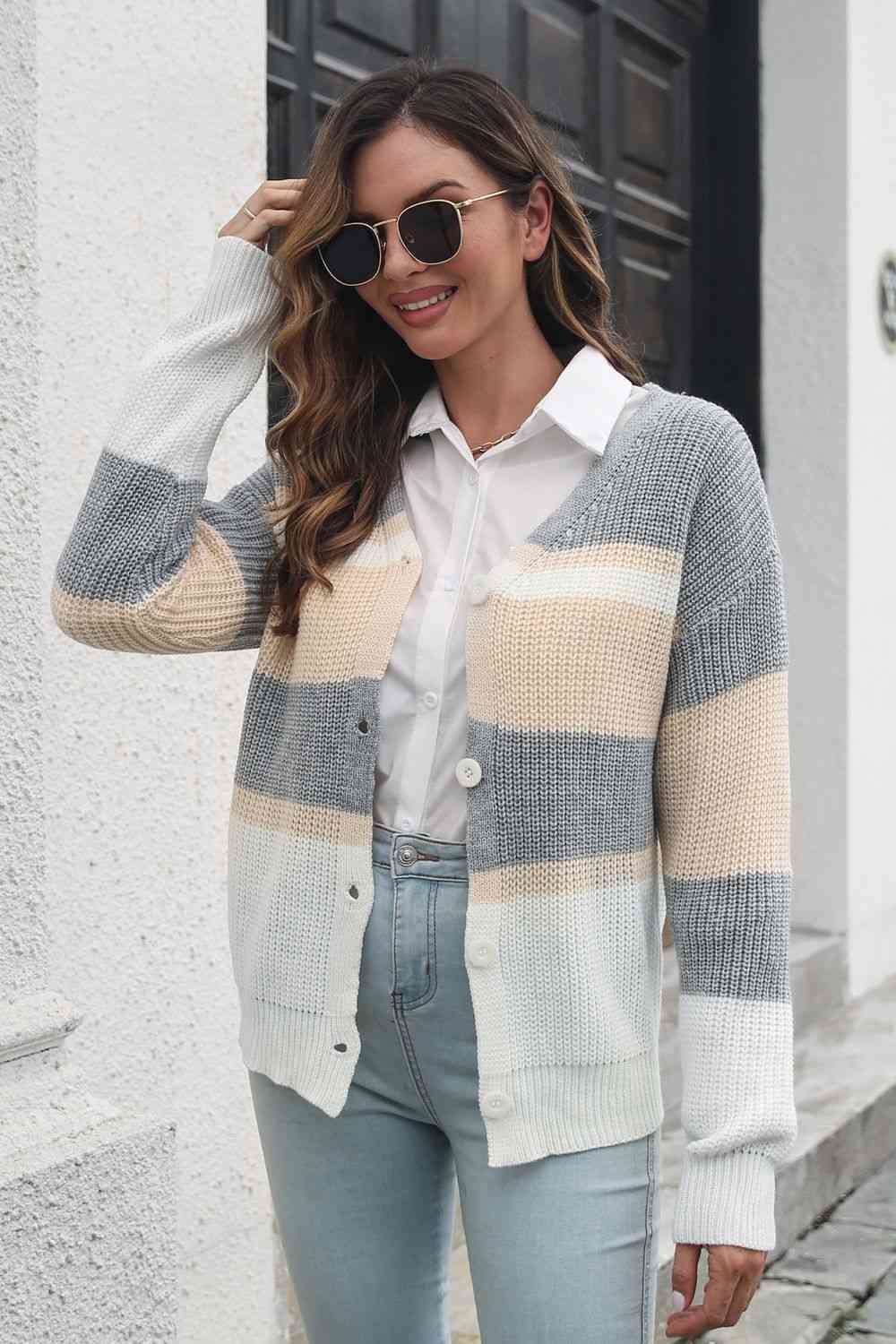  Button Down Cardigan Trendsi