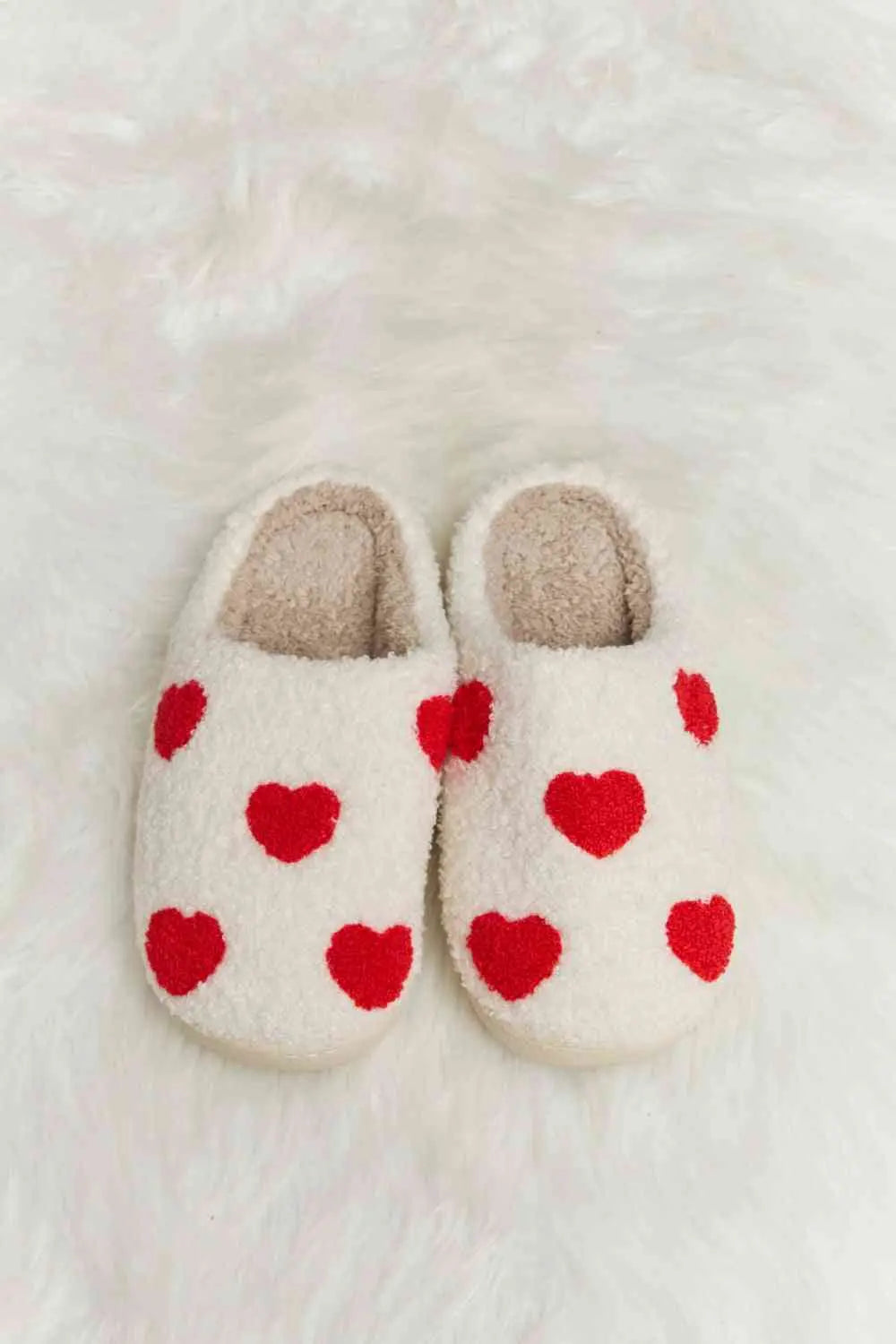 dy Printed Plush Slide Slippers Trendsi