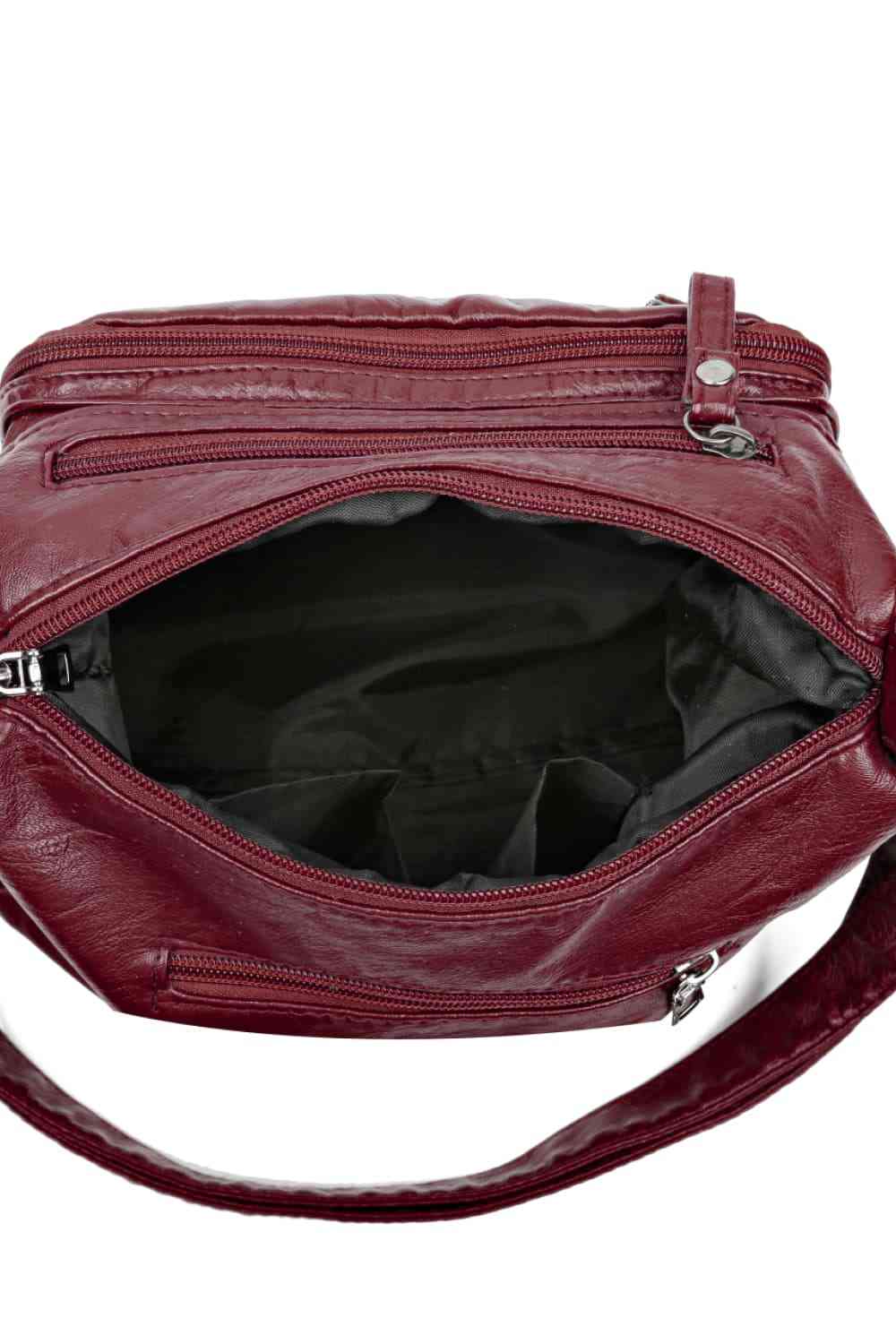 Multi-Pocket PU Leather Crossbody Bag Bazaarbey