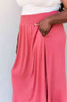  Comfort Princess Full Size High Waist Scoop Hem Maxi Skirt in Hot Pink Trendsi