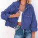 Hooded Dropped Shoulder Denim Jacket Bazaarbey