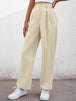 High Waist Straight Leg Pants Bazaarbey