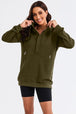 Drawstring Half Zip Hooded Dress -BazaarBey - www.shopbazaarbey.com