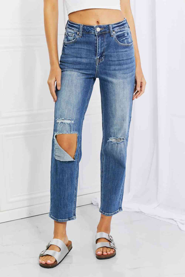   Emily High Rise Relaxed Jeans Trendsi