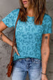 Leopard Round Neck Tee Bazaarbey