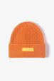 NEWYORK Patch Rib-Knit Cuffed Beanie Trendsi