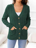 Button Down Cable-Knit Cardigan Bazaarbey