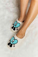 dy Love Heart Print Plush Slippers Trendsi