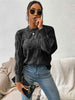 Round Neck Long Sleeve Sweater Bazaarbey