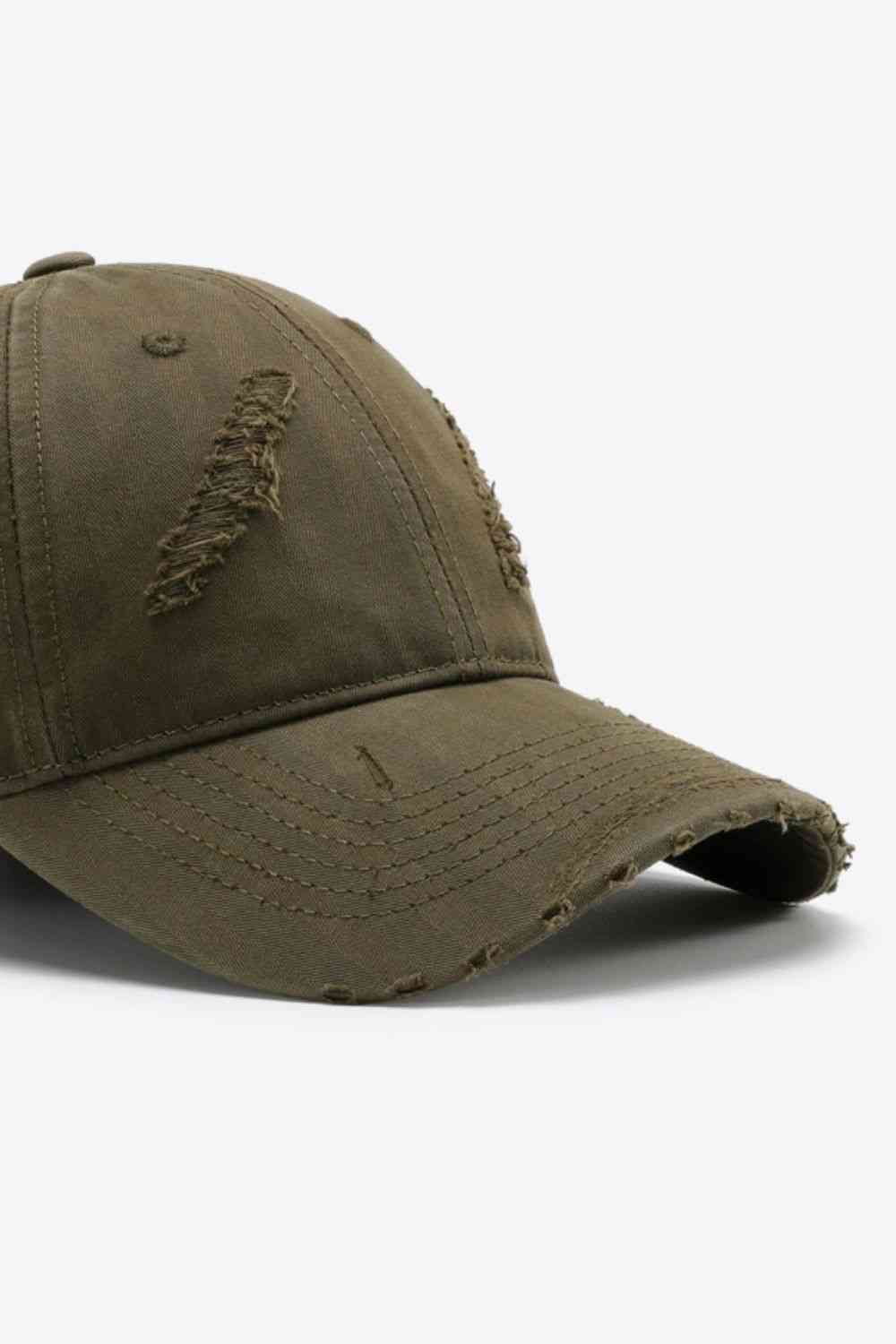 Distressed Adjustable Baseball Cap Trendsi