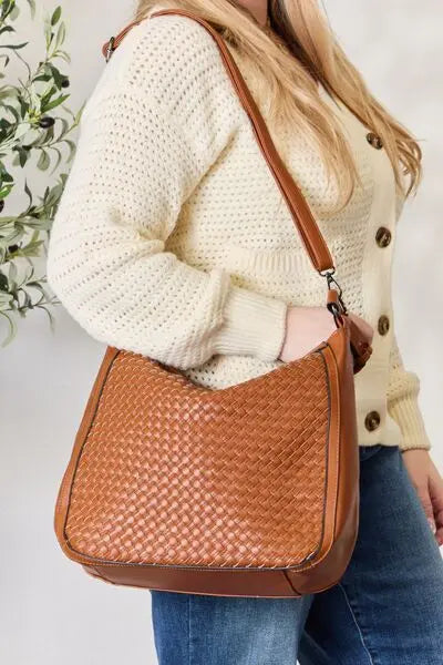  Weaved Vegan Leather Handbag Bazaarbey