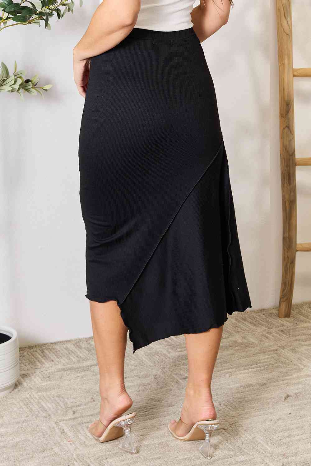  Full Size High Waist Midi Skirt Trendsi