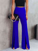 Front Slit Flare Leg Pants Bazaarbey