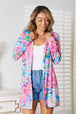  Floral  Long Sleeve Cardigan Trendsi