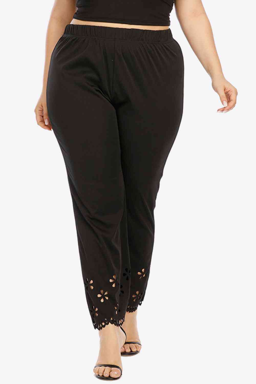  Openwork Elastic Waist Pants Bazaarbey