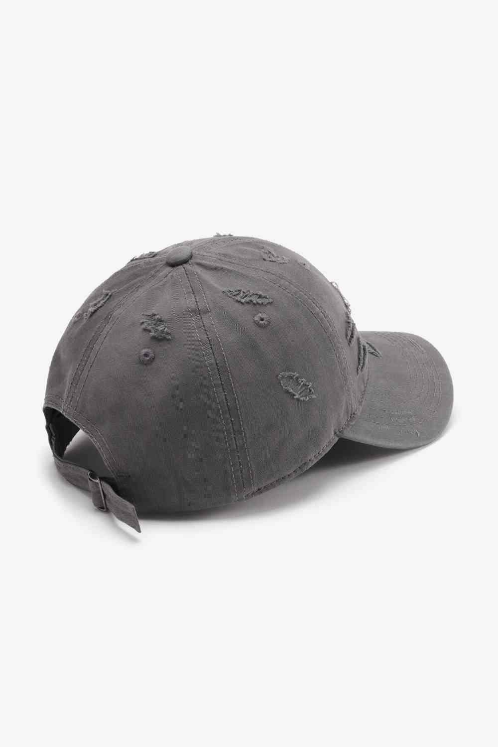 Distressed Adjustable Baseball Cap Trendsi