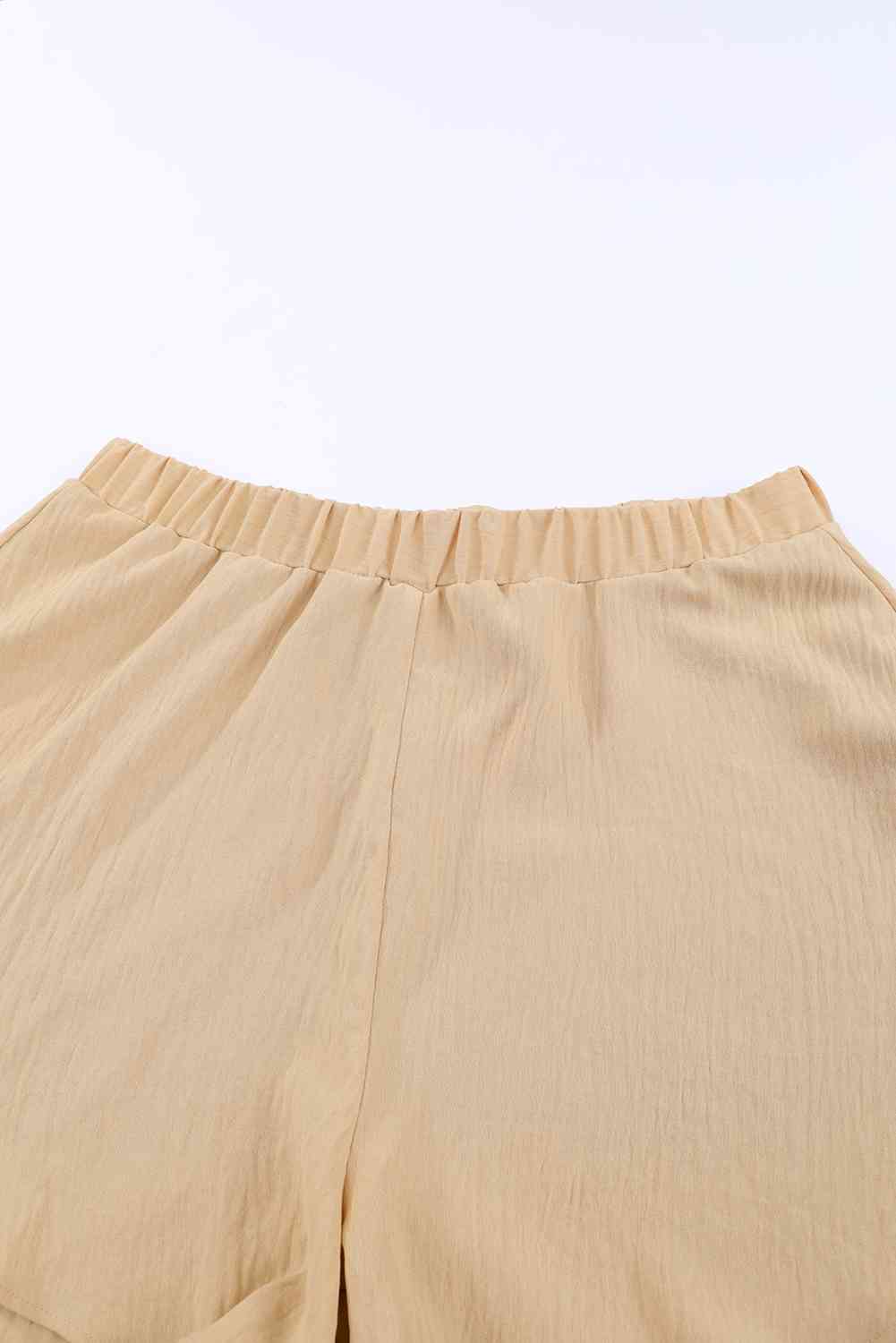 Layered Elastic Waist Shorts Trendsi