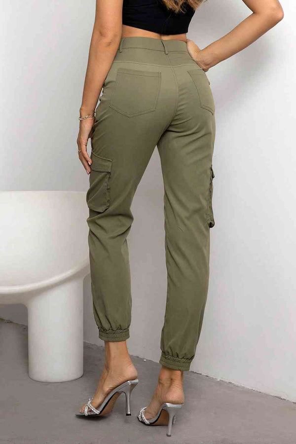 High Waist Cargo Pants Bazaarbey