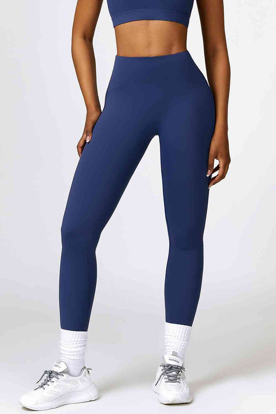 Breathable Wide Waistband Active Leggings Bazaarbey