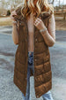  Hooded Sleeveless Puffer Vest Trendsi