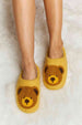 dy Teddy Bear Print Plush Slide Slippers Trendsi