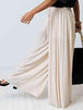 Drawstring Pleated Wide Leg Pants Bazaarbey