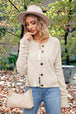 Button Up Round Neck Drop Shoulder Cardigan Trendsi