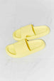 MMShoes Arms Around Me Open Toe Slide in Yellow Trendsi