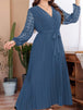 Plus Size  Tie Waist Maxi Dress -BazaarBey - www.shopbazaarbey.com