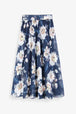 Full Size Floral Tie-Waist Skirt Trendsi