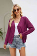  Button Front V-Neck Cardigan Trendsi