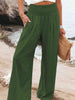  Smocked Waist Wide Leg Pants Bazaarbey