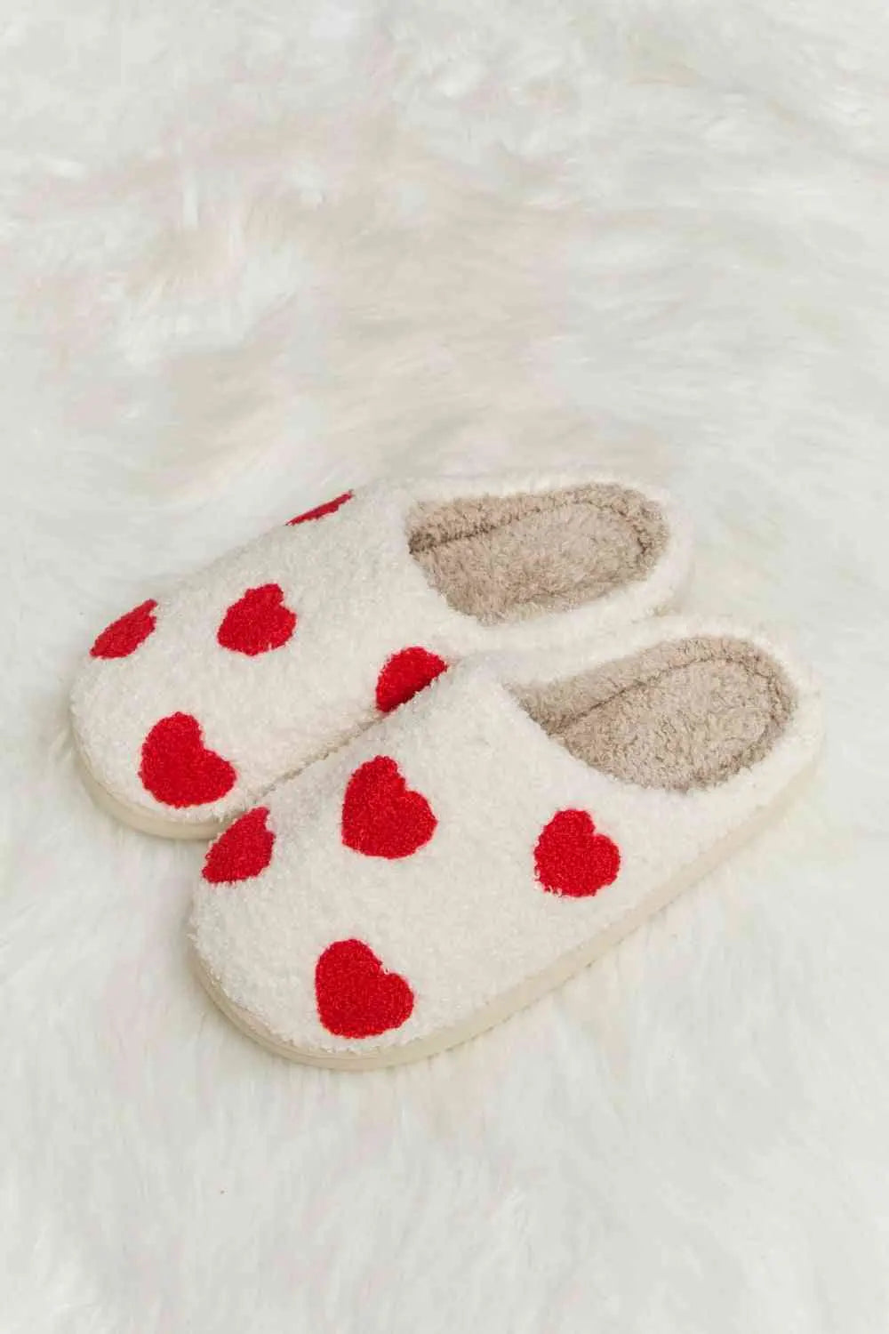 dy Printed Plush Slide Slippers Trendsi