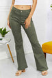  Clementine  High-Rise Bootcut Jeans in Olive Bazaarbey