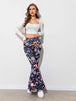 Floral High Waist Flare Leg Pants Bazaarbey