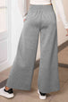 Drawstring Wide Leg Pants with Pockets Bazaarbey