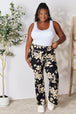   High Waist Floral Flare Pants Bazaarbey