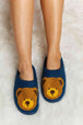 dy Teddy Bear Print Plush Slide Slippers Trendsi