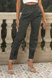 High Waist Cropped Pants Bazaarbey