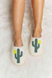 dy Cactus Plush Slide Slippers Trendsi