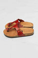 MMShoes Drift Away T-Strap Flip-Flop in Red Trendsi