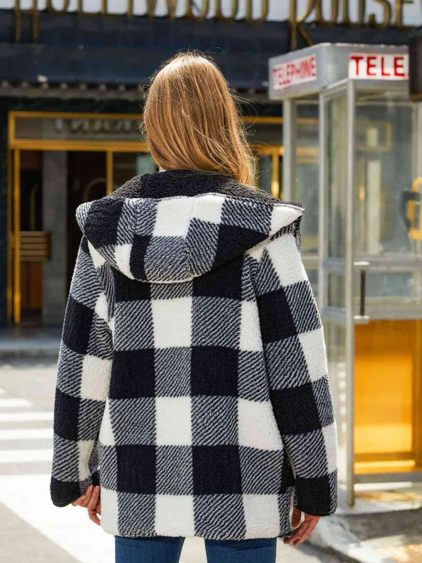 Two-Side Wear Hooded Coat Trendsi