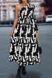 Printed One-Shoulder Tie Waist Dress -BazaarBey - www.shopbazaarbey.com