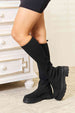  Footwear Knee High Platform Sock Boots Trendsi