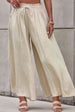 Drawstring Waist Wide Leg Pants Bazaarbey