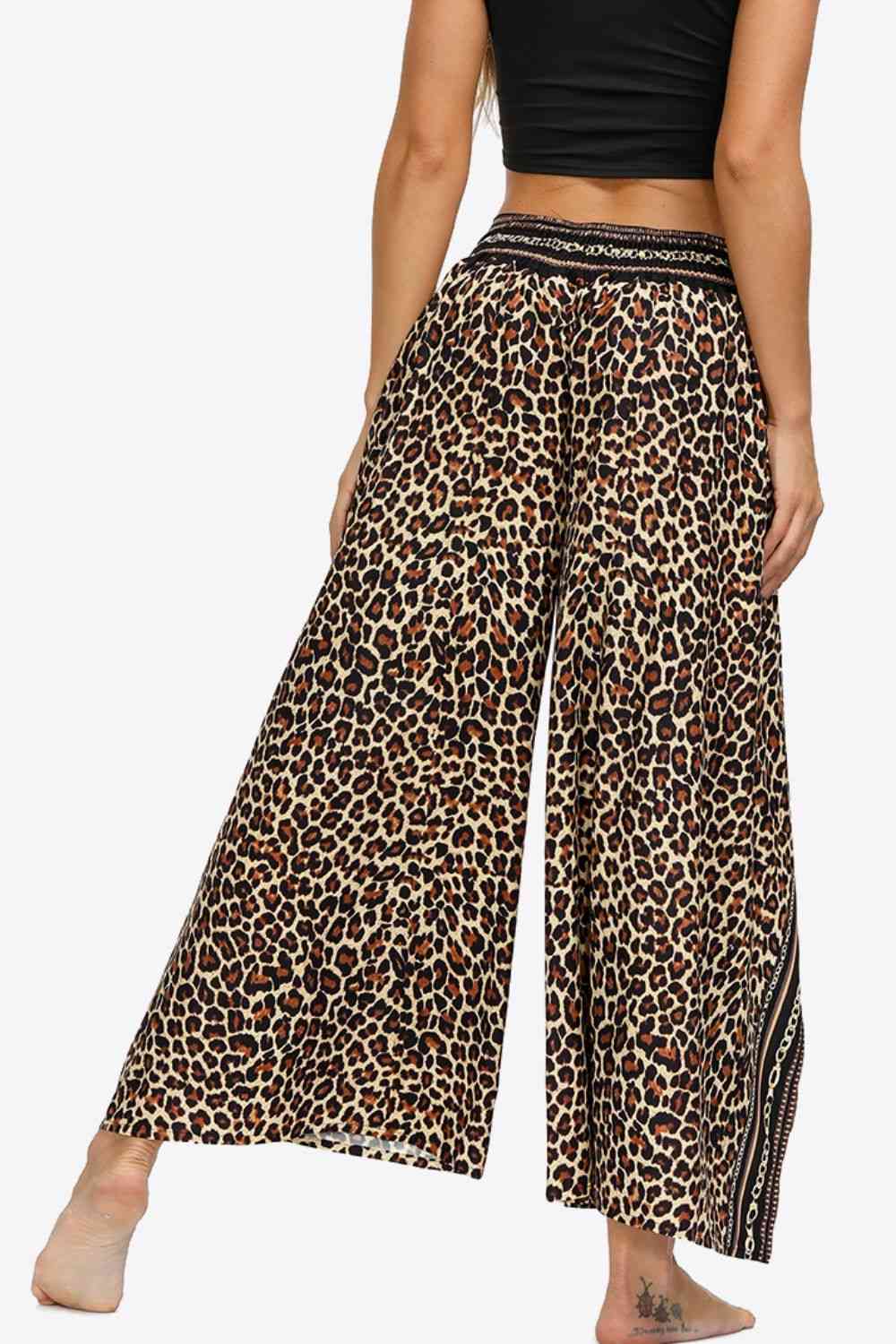 Split Wide Leg Long Pants Bazaarbey