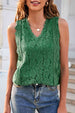 Lace V-Neck Tank Bazaarbey